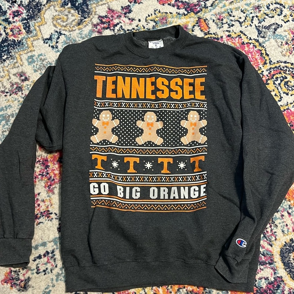 Tennessee Volunteers (Vols) Champion Sweatshirt - Ugly Christmas Theme - XL